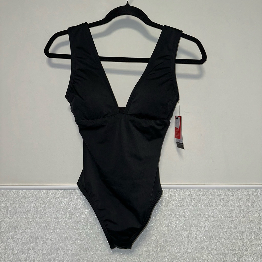 NWT New Women's Sofia by Sofia Vergara One Piece Swimsuit XS 0-2 Black Shaping